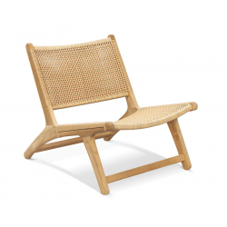 Amalfi Lounge Chair, Flat Weave