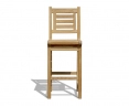 Canfield Outdoor Bar Stool, Teak