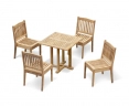 4 seater teak dining set