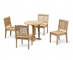 Canfield Round 80cm Table and Hilgrove Chair Set