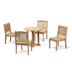 Canfield Round 80cm Table and Hilgrove Chair Set