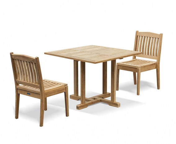 Canfield Square 1m Table and 2 Hilgrove Chairs Set