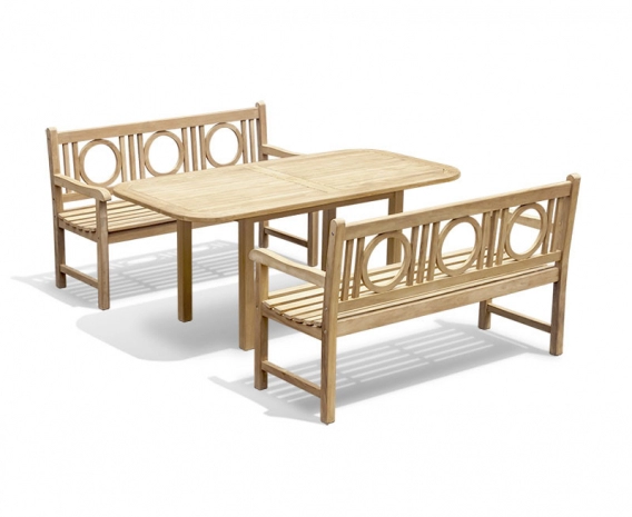 Carida 1.8m Table and Albemarle Benches Set