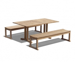 Belgrave 1.8m Table and Westminster Bench Set