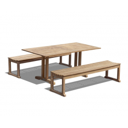 Belgrave 1.8m Table and Westminster Bench Set