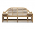 Cheltenham Teak Decorative Outdoor Bench – 2.27m