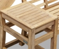 Cheltenham Teak Decorative Outdoor Bench – 2.27m