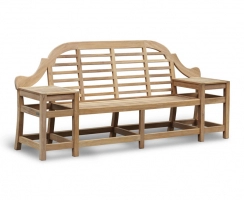 Cheltenham Teak Decorative Outdoor Bench – 2.27m