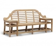 Cheltenham Teak Decorative Outdoor Bench – 2.27m