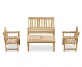 Windsor 1.2m Bench and Armchairs Coffee Set