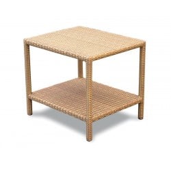 Riviera Rattan Garden Side Table, Wicker Occasional Table