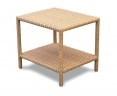 Riviera Rattan Garden Side Table, Wicker Occasional Table