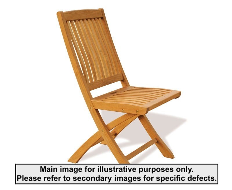 Bali Outdoor Teak Folding Chair Used Good