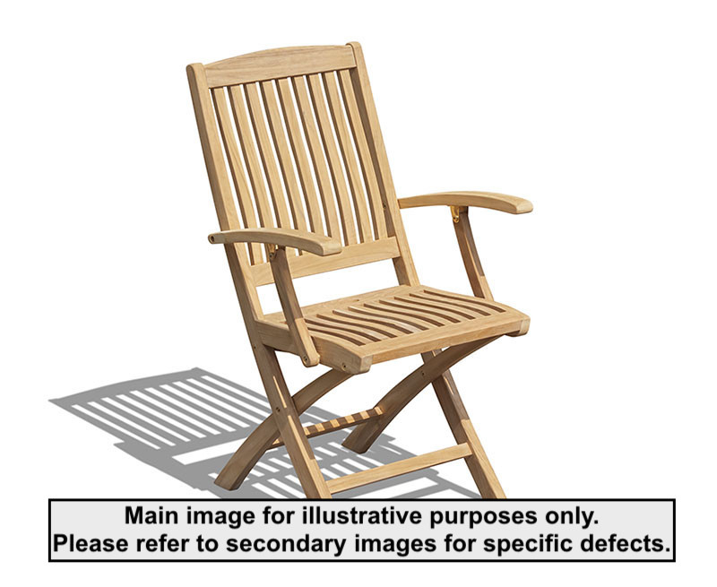 Bali Teak Folding Outdoor Armchair Used Good