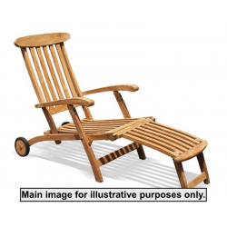Steamer Chair with wheels - Used: Good