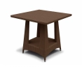 Riviera Rattan Square Dining Table, Flat Weave – 0.8m