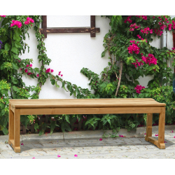 Westminster Teak Backless Garden Bench – 1.5m