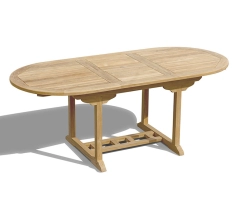 Brompton Extendable Teak Table, Single-Leaf - 1.5-2m