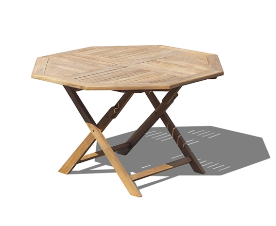 Suffolk 4ft Folding Octagonal Garden Table – 1.2m