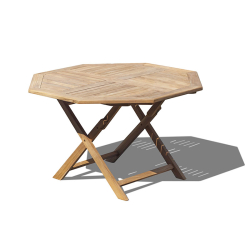 Suffolk 4ft Folding Octagonal Garden Table – 1.2m