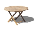 Suffolk 4ft Folding Octagonal Garden Table – 1.2m