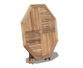 Suffolk 4ft Folding Octagonal Garden Table – 1.2m