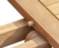 Ashdown Folding Picnic Table, Short Slats