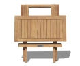 Ashdown Folding Picnic Table, Short Slats