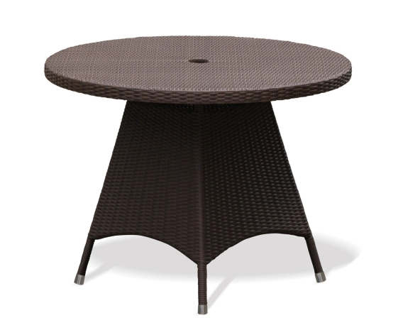 Riviera 1m Round Table, Flat Weave - NEW: End of Line