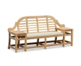Cheltenham Teak Decorative Outdoor Bench – 2.27m