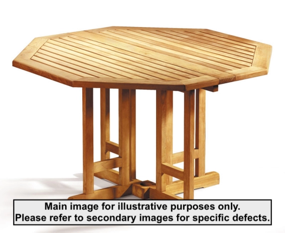 Berrington 1.2m Octagonal Teak Table - Used: Good