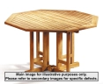 Berrington 1.2m Octagonal Teak Table - Used: Good