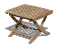 Bali Teak Folding Footstool