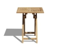 Suffolk Square Garden Table, Folding, Teak – 0.6m