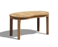Contemporary Kidney-shaped Table, Outdoor Curved Coffee Table