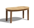 Contemporary Kidney-shaped Table, Outdoor Curved Coffee Table