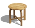 Capri Solid Wood Side Table, Teak