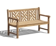 Princeton Chippendale Decorative Garden Bench – 1.5m