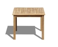 Sandringham Teak Square Patio Table – 0.9m