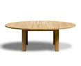Titan 7ft Large Round Garden Table, Teak – 2.2m