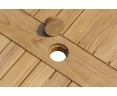 Balmoral Teak Chunky Square Garden Table – 0.9m