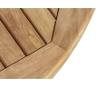 Titan Teak Round Outdoor Table, square leg – 1.2m