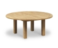 Titan 6ft Solid Teak Round Patio Table – 1.8m