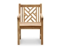 Princeton Teak Chippendale Garden Armchair
