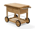 Teak Drinks Trolley with Ice Buckets