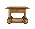 Teak Drinks Trolley with Ice Buckets