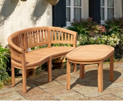 Wimbledon Teak Banana Coffee Furniture Set
