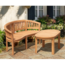 Wimbledon Teak Banana Coffee Furniture Set