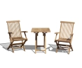 Teak 2 Seater Suffolk Table and Armchairs Set