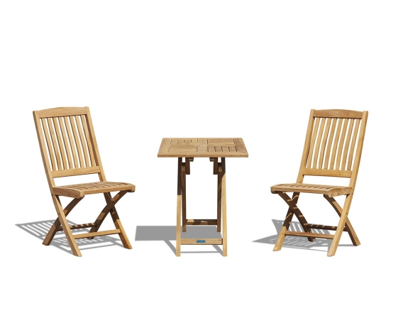 Teak Suffolk 2 Seater Table and Bali Chair Set
